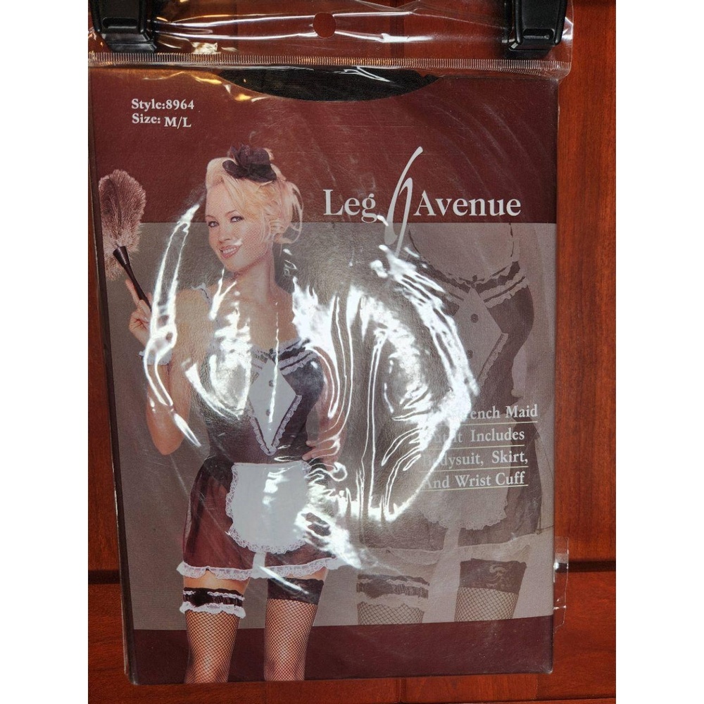 NIB Leg Avenue 3 pc French Maid Costume Size M/L